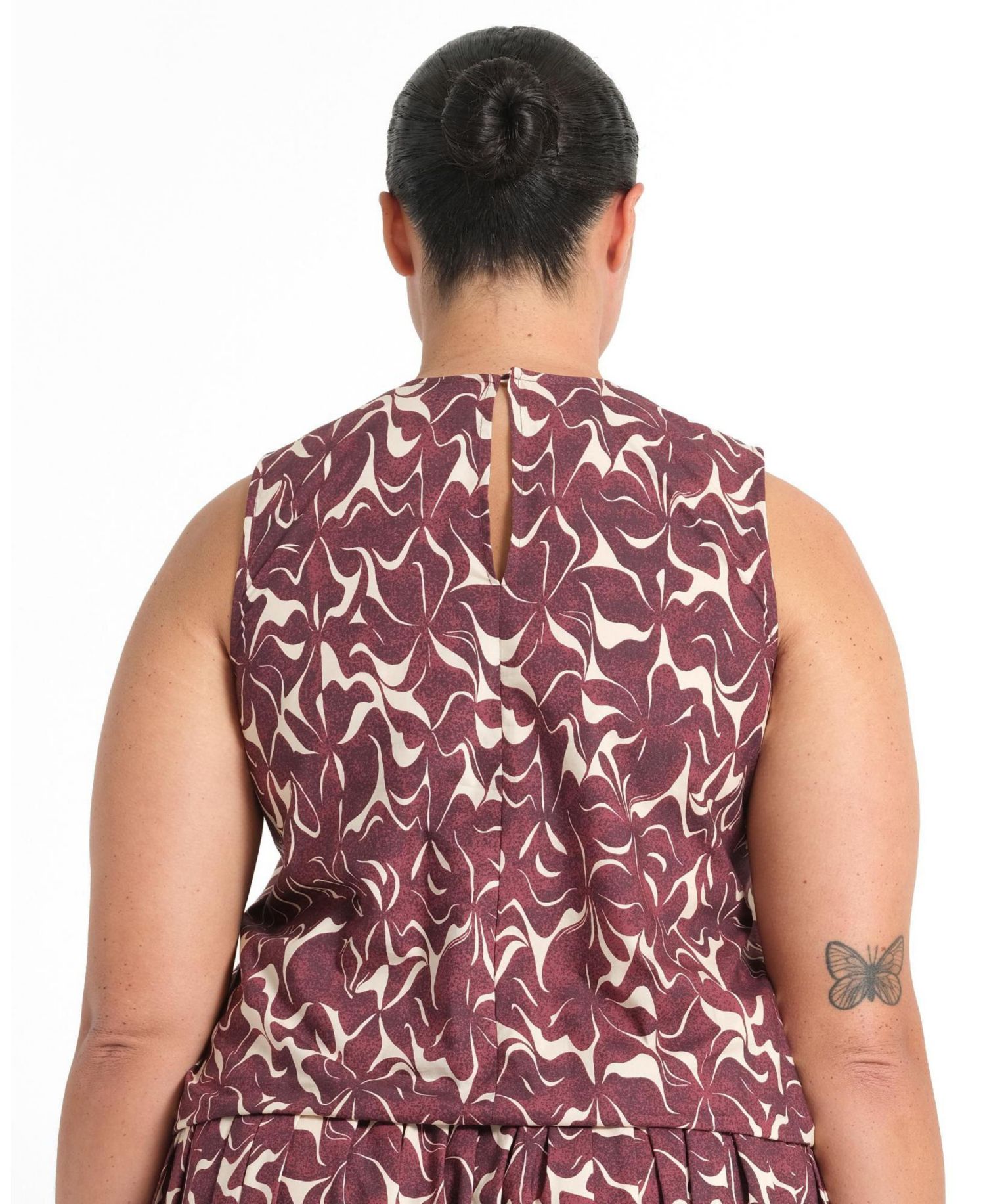 Women's Brinley Tie-Hem Print Relaxed Tank Top