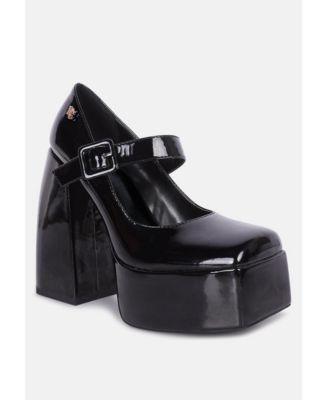 PABLO Womens Statement High Platform Heel Mary Jane Sandals