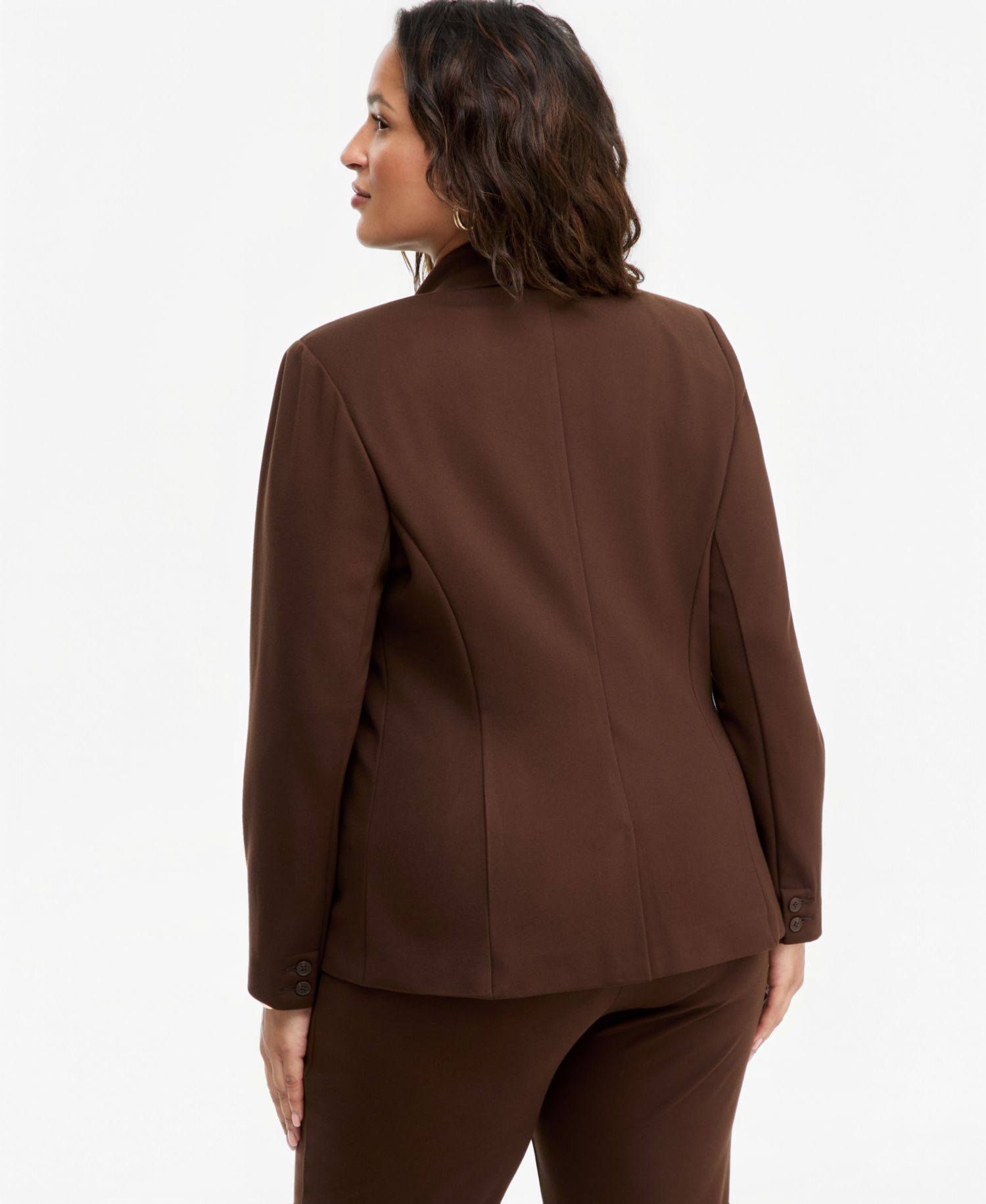 Plus Size Ponte Blazer