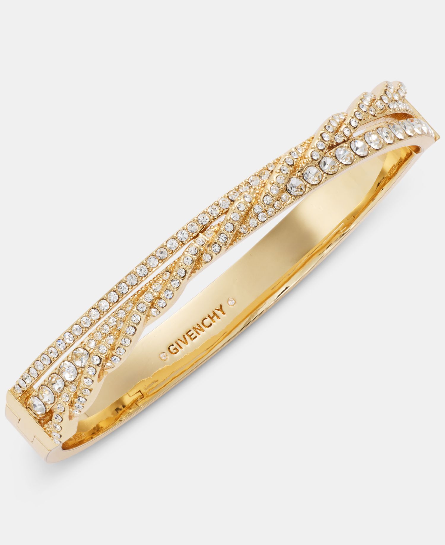 Pav&eacute; Twist Bangle Bracelet