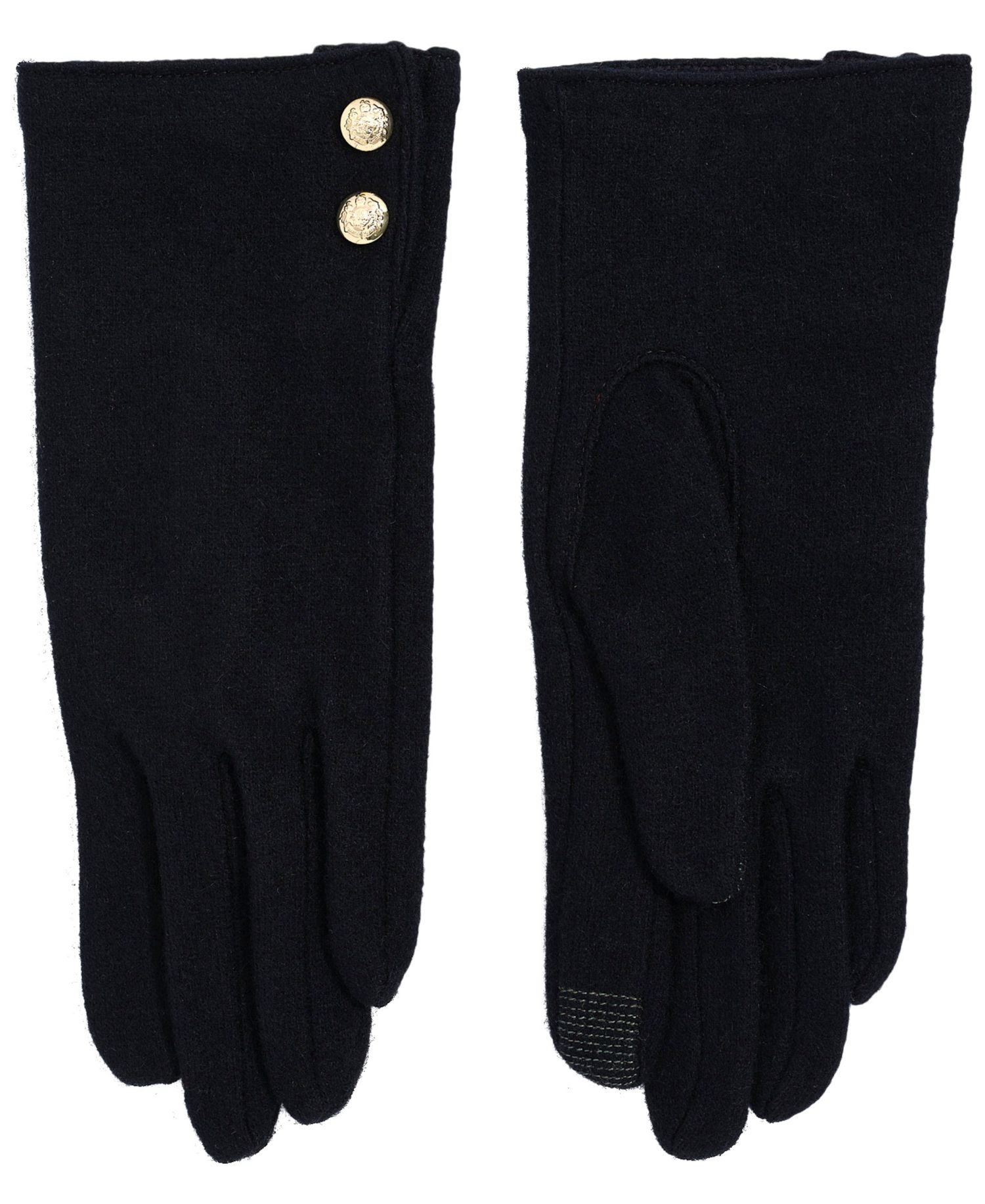 Two Button Cashmere Blend Touch Gloves