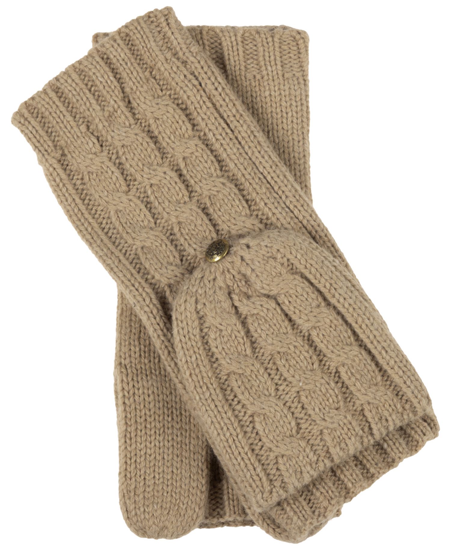 Core Cable Knit Pop Top Gloves