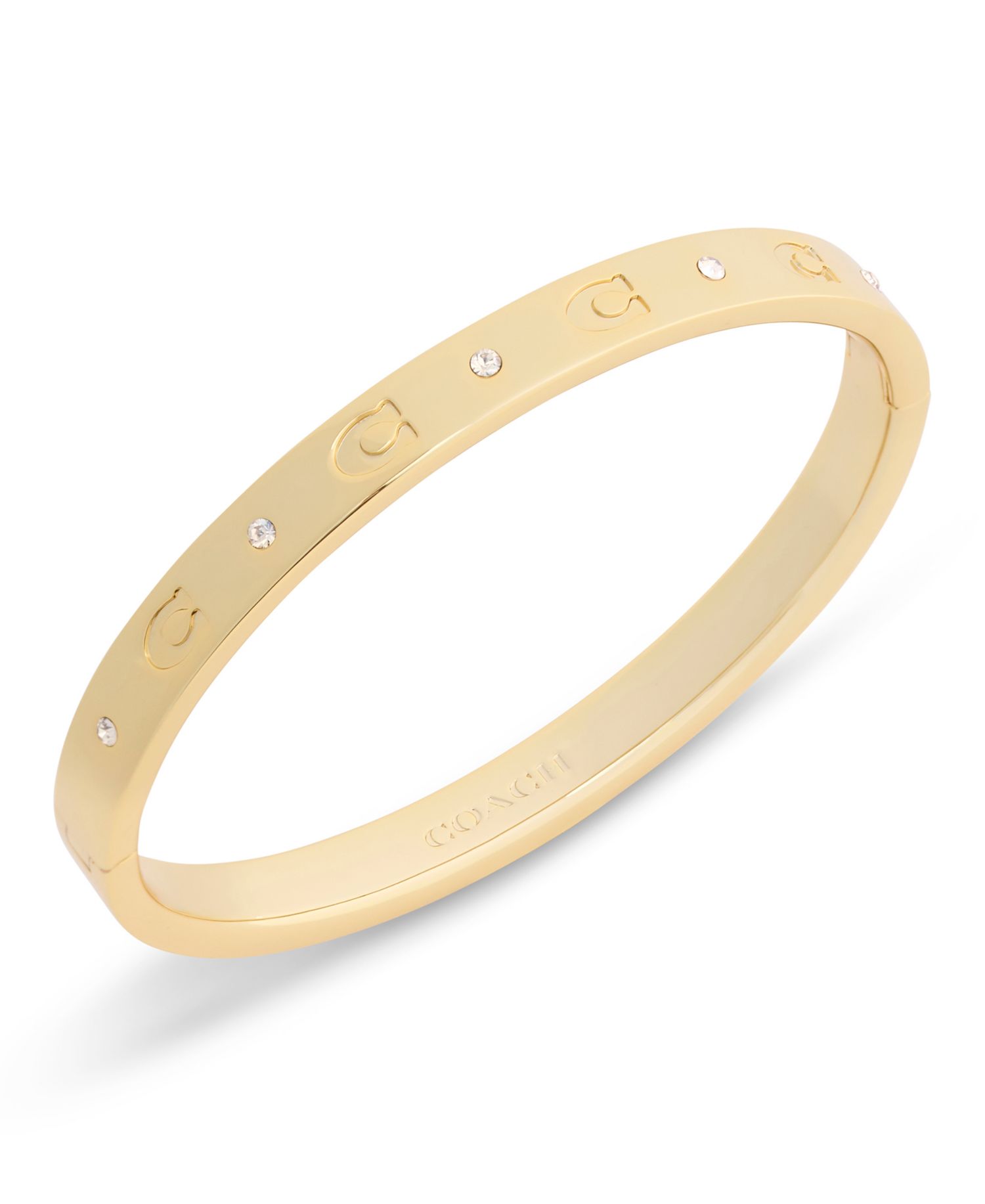 Faux-Stone Signature C Stone Bangle Bracelet