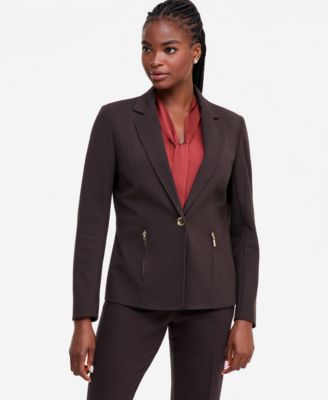 Women's Long Sleeve Compression One Button Blazer
