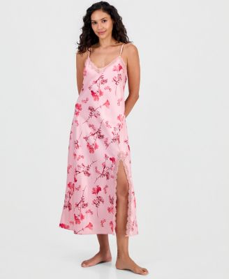 Women's Lace-Trim Satin Nightgown