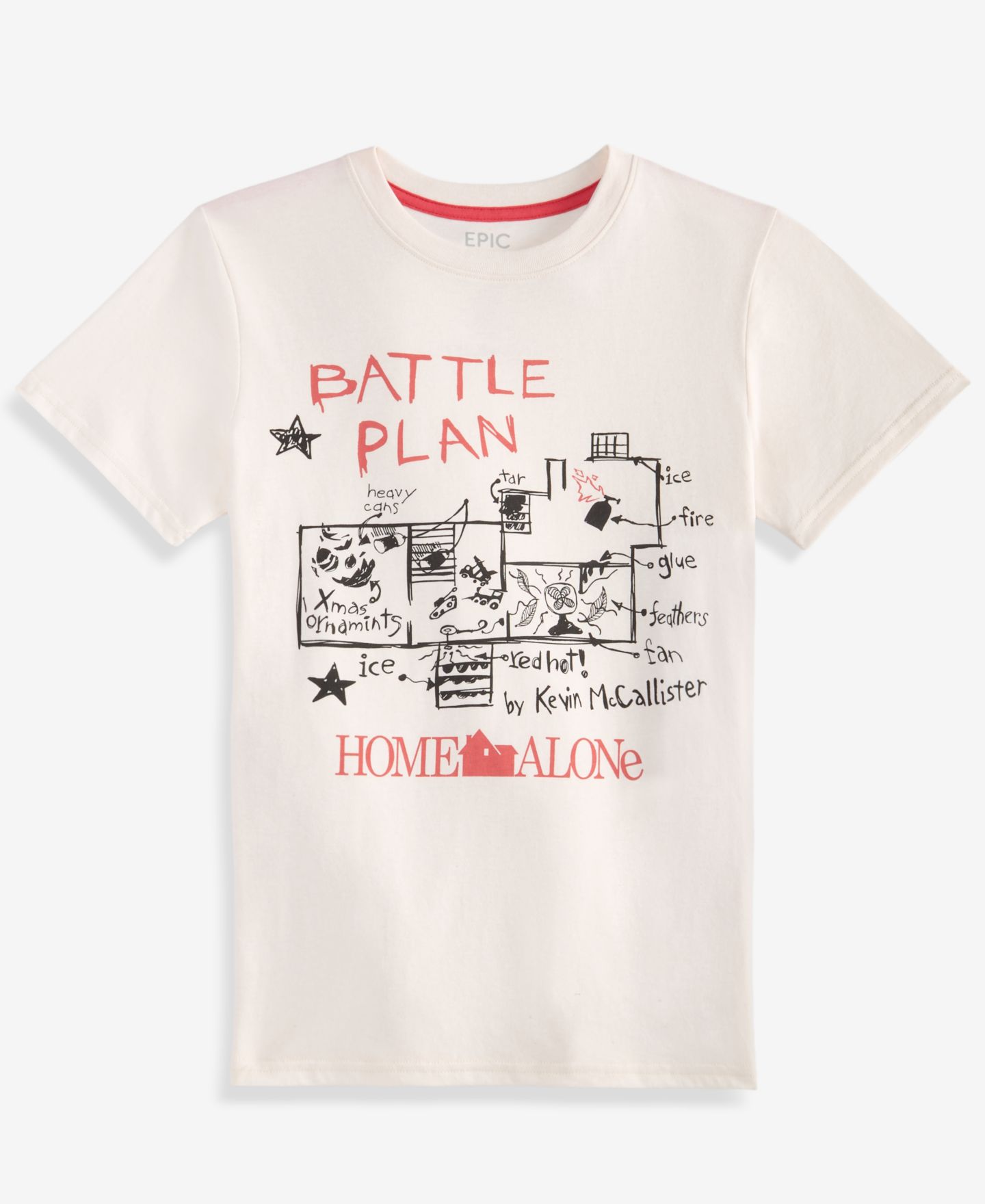 Футболка Epic Threads Short-Sleeve Battle Plan Home Alone для мальчиков, цвет: Snowfall — фото 3