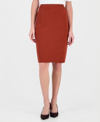 Women's Slim Pencil High-Waisted Knee-Length Skirt