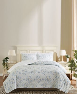Emma Floral 3-Piece Quilt Set, Full/Queen