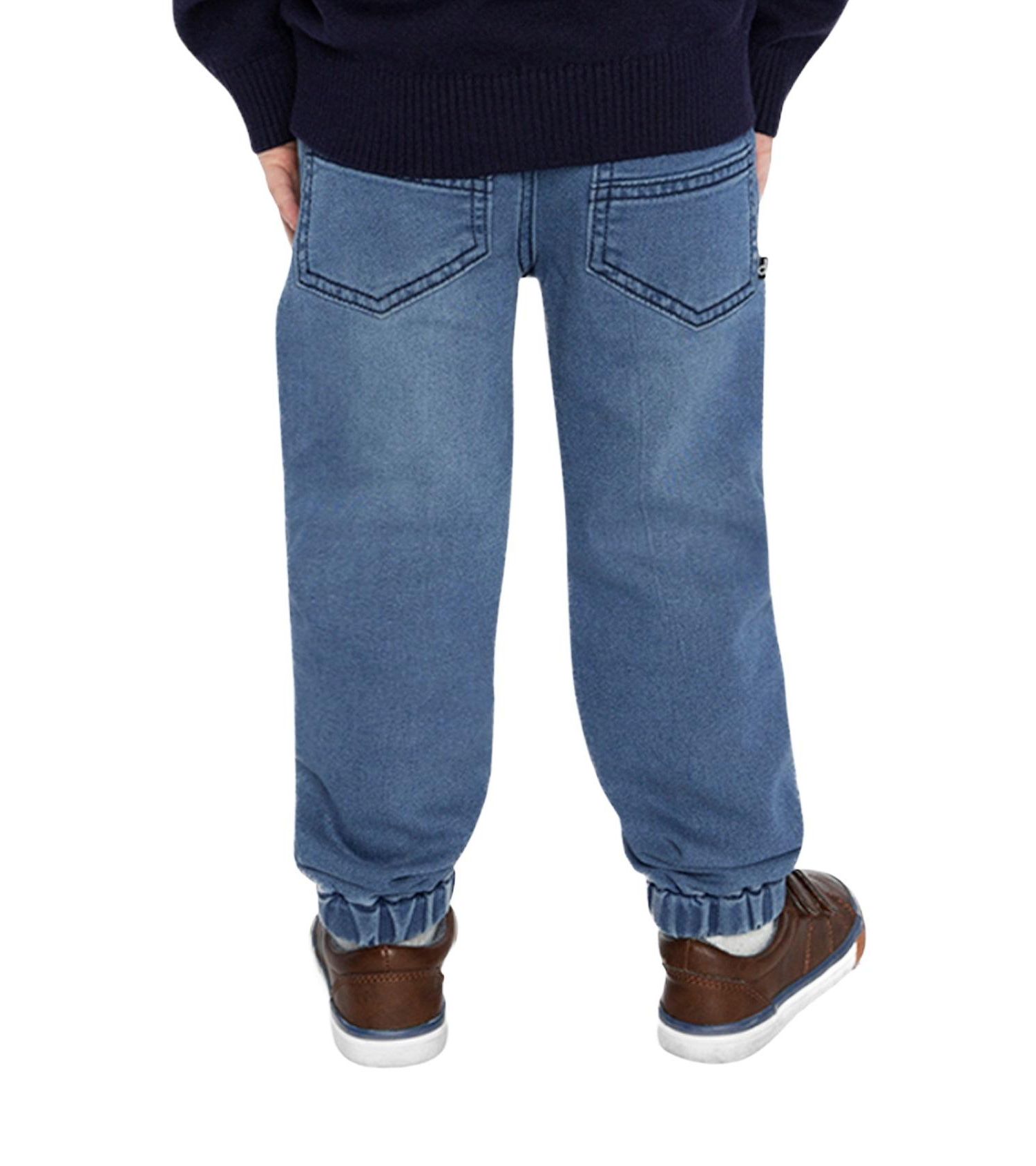 Baby Boys Unisex (0-24)months French Terry Denim Evolutive Pants Denim