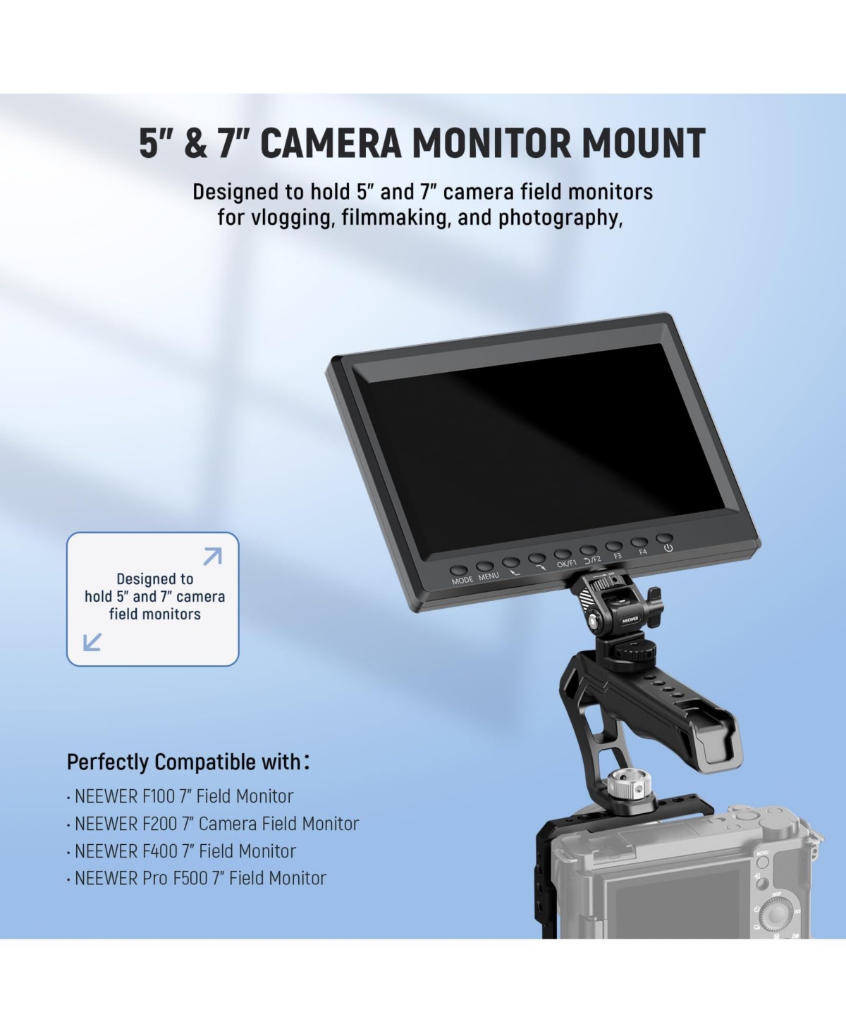 Neewer MA021 Camera Mounting Accessory for Atomos Ninja 5" and 7" Camera Monitor SmallRig
