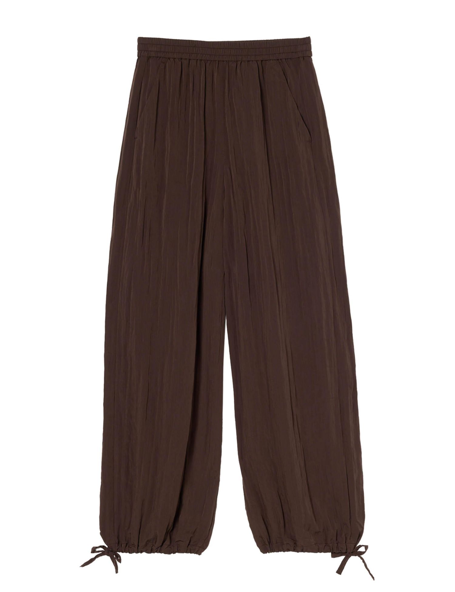 Women's Balloon Tie Hem Trousers