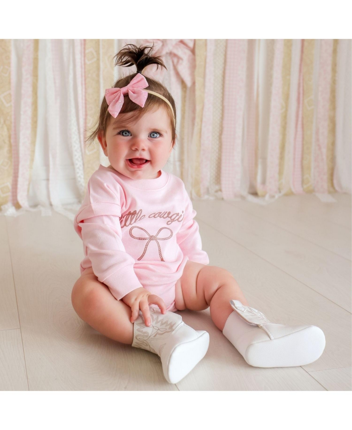Sweet Wink Baby Girls Bandana Western Bow Baby Headband