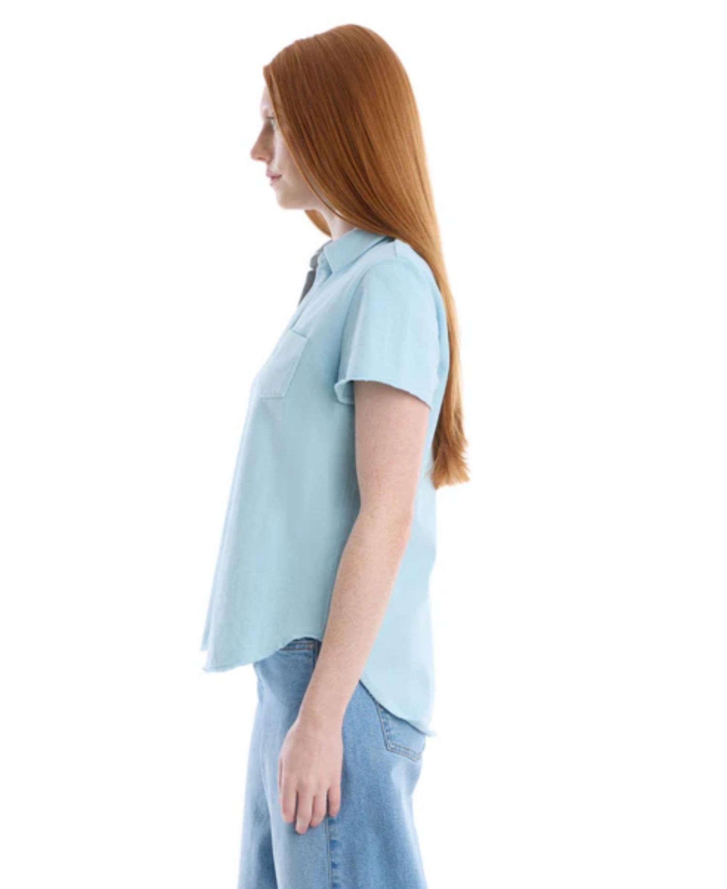 Women's Clothing Chest Pocket Polo Tee