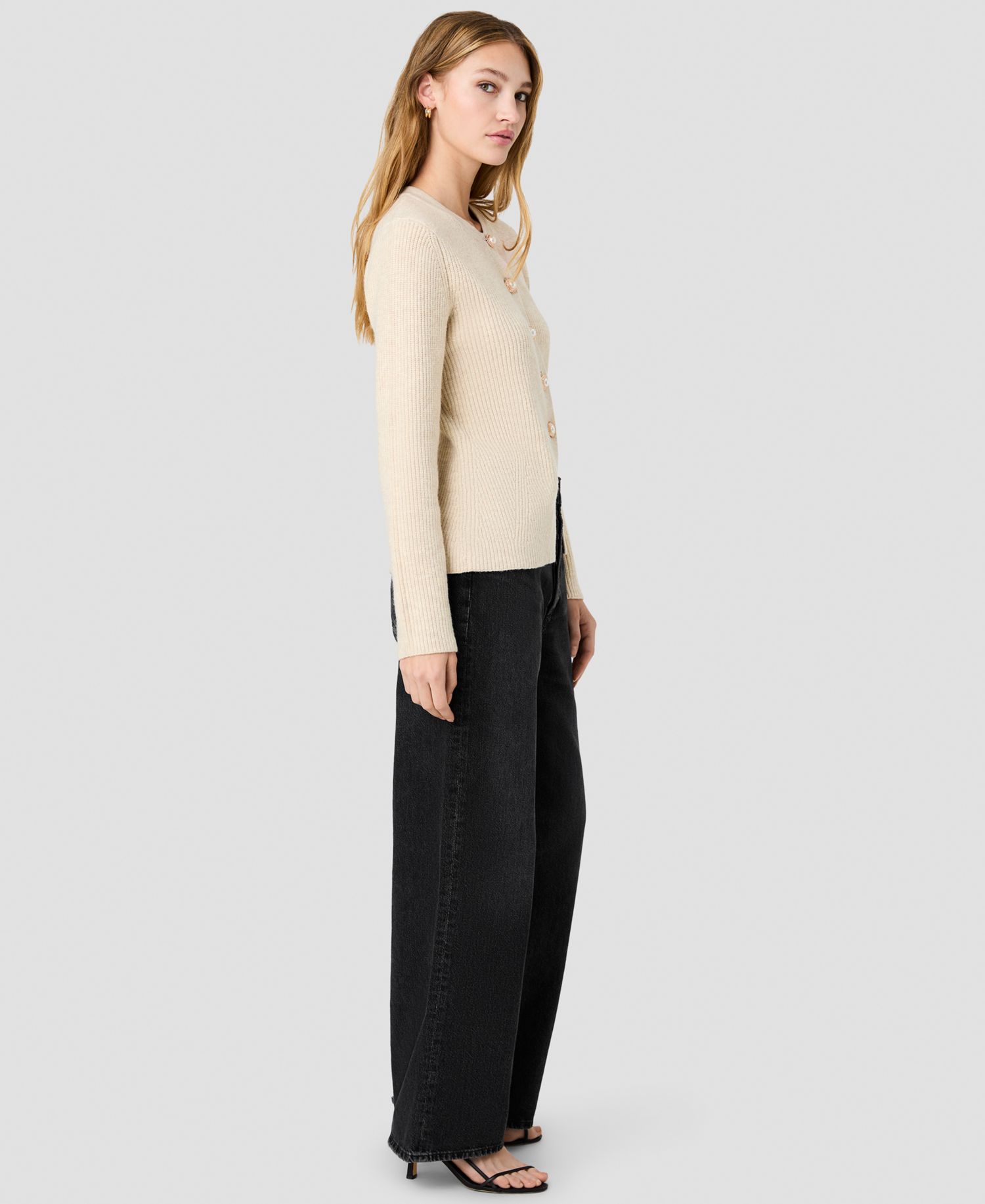 Women's Marley Jewel Neck Button-Front Cardigan