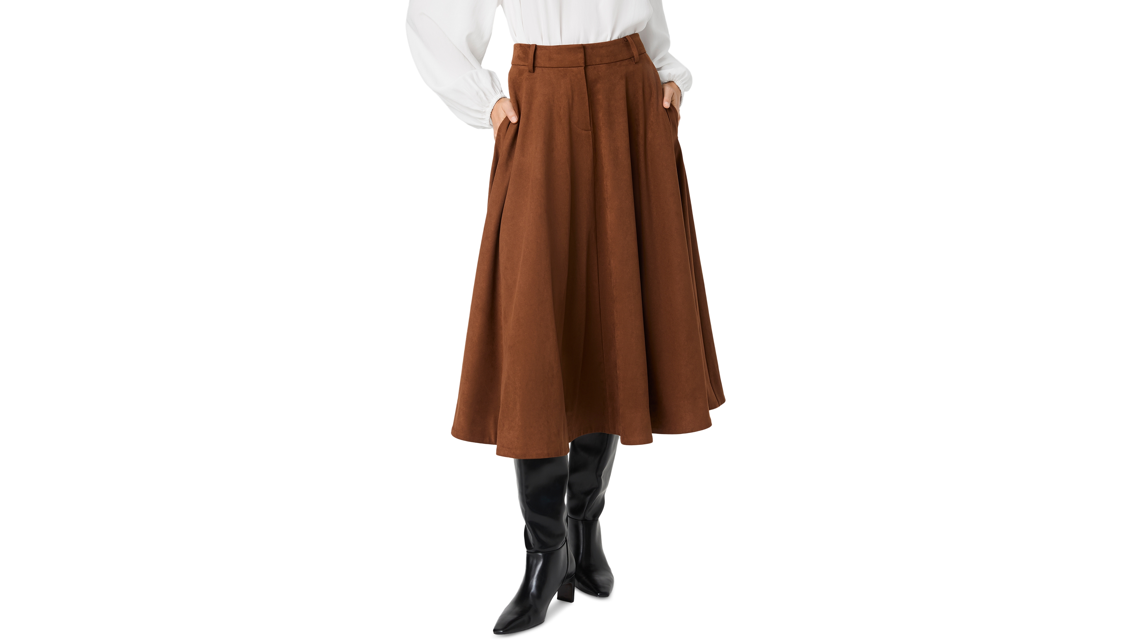 French Connection Women's Sonja Flare Midi Skirt