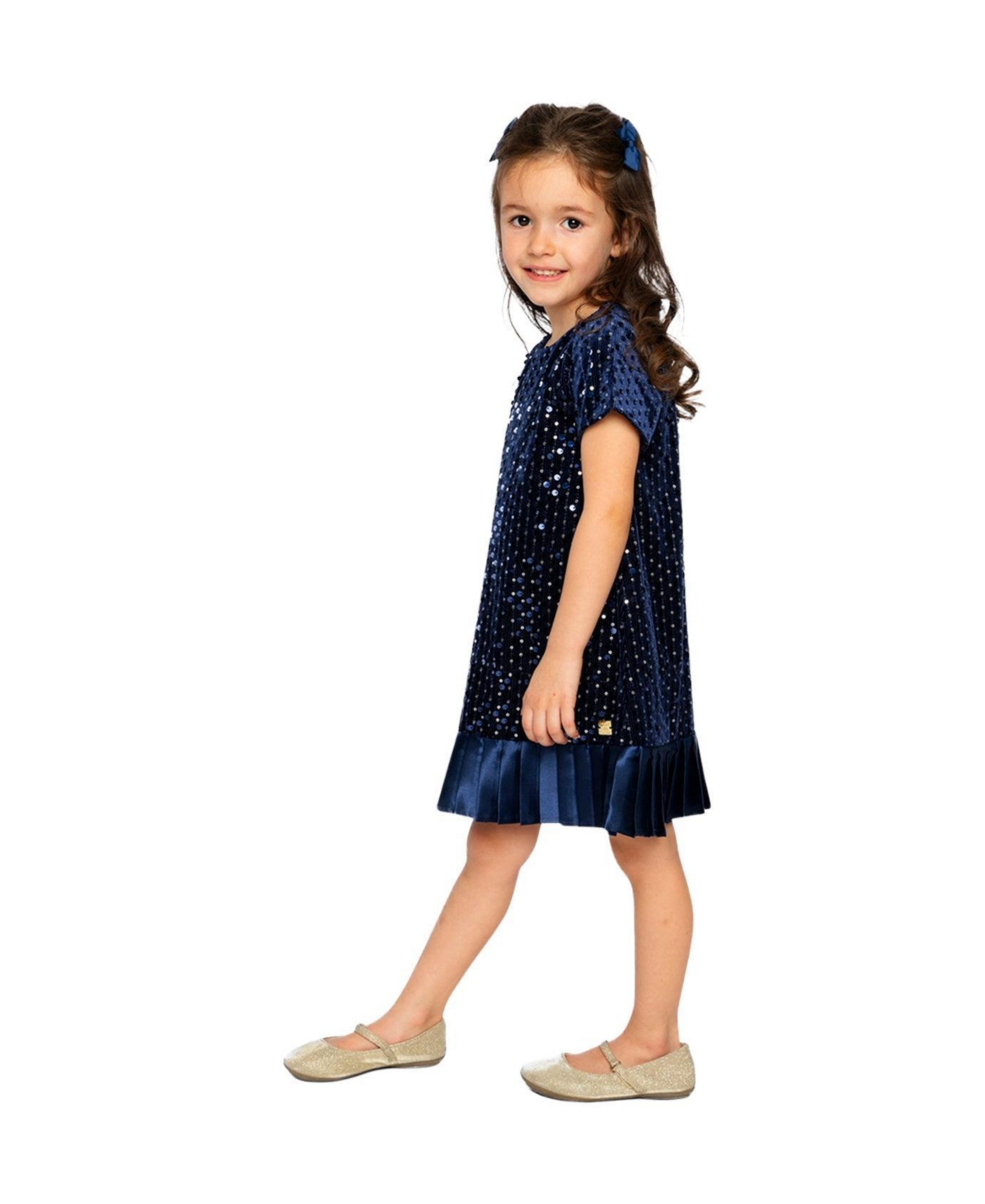 Deux par Girls (6-14) Short Sleeve A-Line Dress
