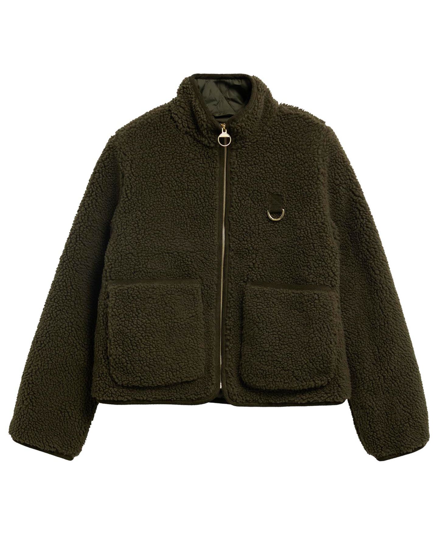 Женская куртка Barbour Elenora Casual Fleece, цвет: Оливковый — фото 7