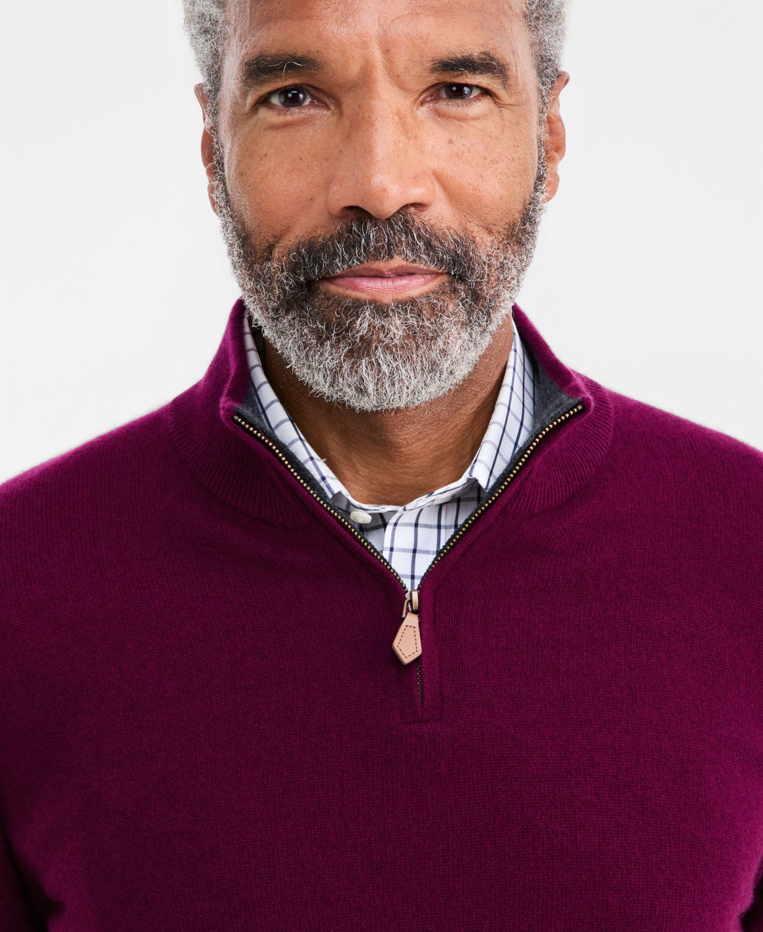 Men's Cashmere Quarter-Zip Sweater