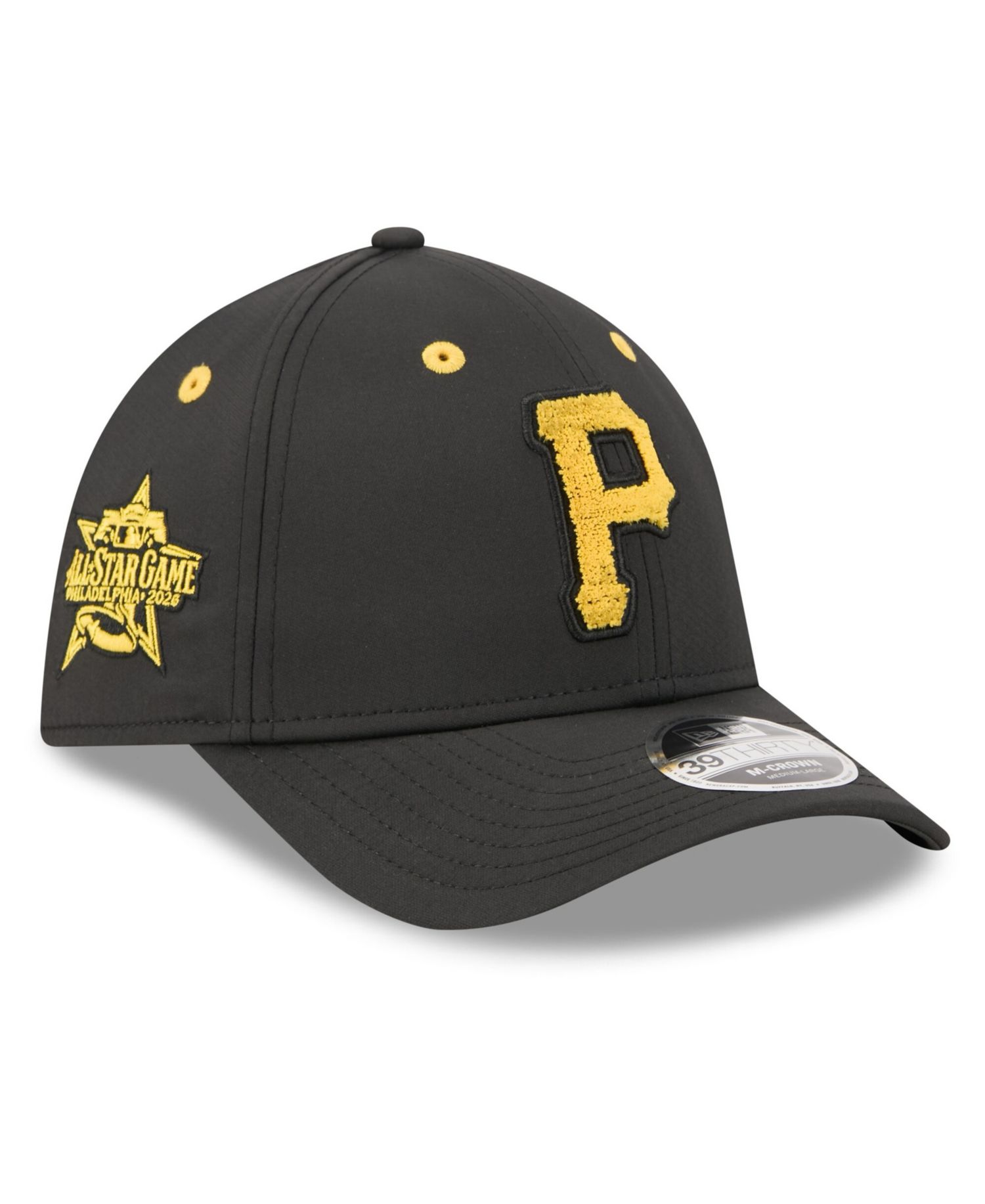 Men's Black Pittsburgh Pirates 2026 MLB All-Star Game Workout 39THIRTY M-Crown Flex Hat