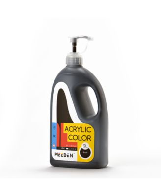Burnt Umber Acrylic Paint with Pump Lid, 1/2 Gallon (2Liter /67.6 ounces.) Heavy-Body Rich Pigment Color, Perfect for Art Class