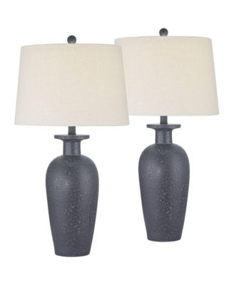 Glenwood 28" Tall Farmhouse Rustic Country Cottage 3-Way Table Lamps Set of 2 Living Room Bedroom Bedside Shade