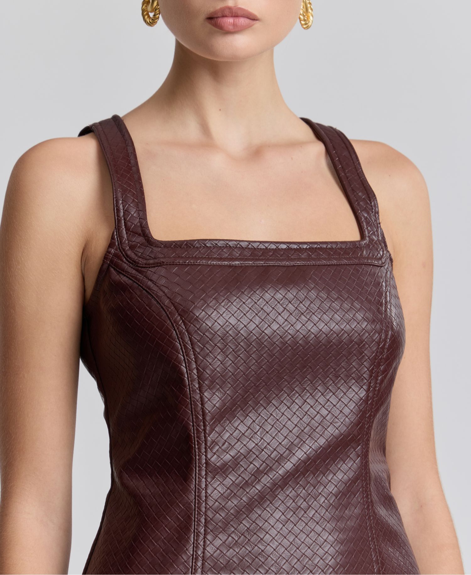 Women's Square-Neck Mini Dress