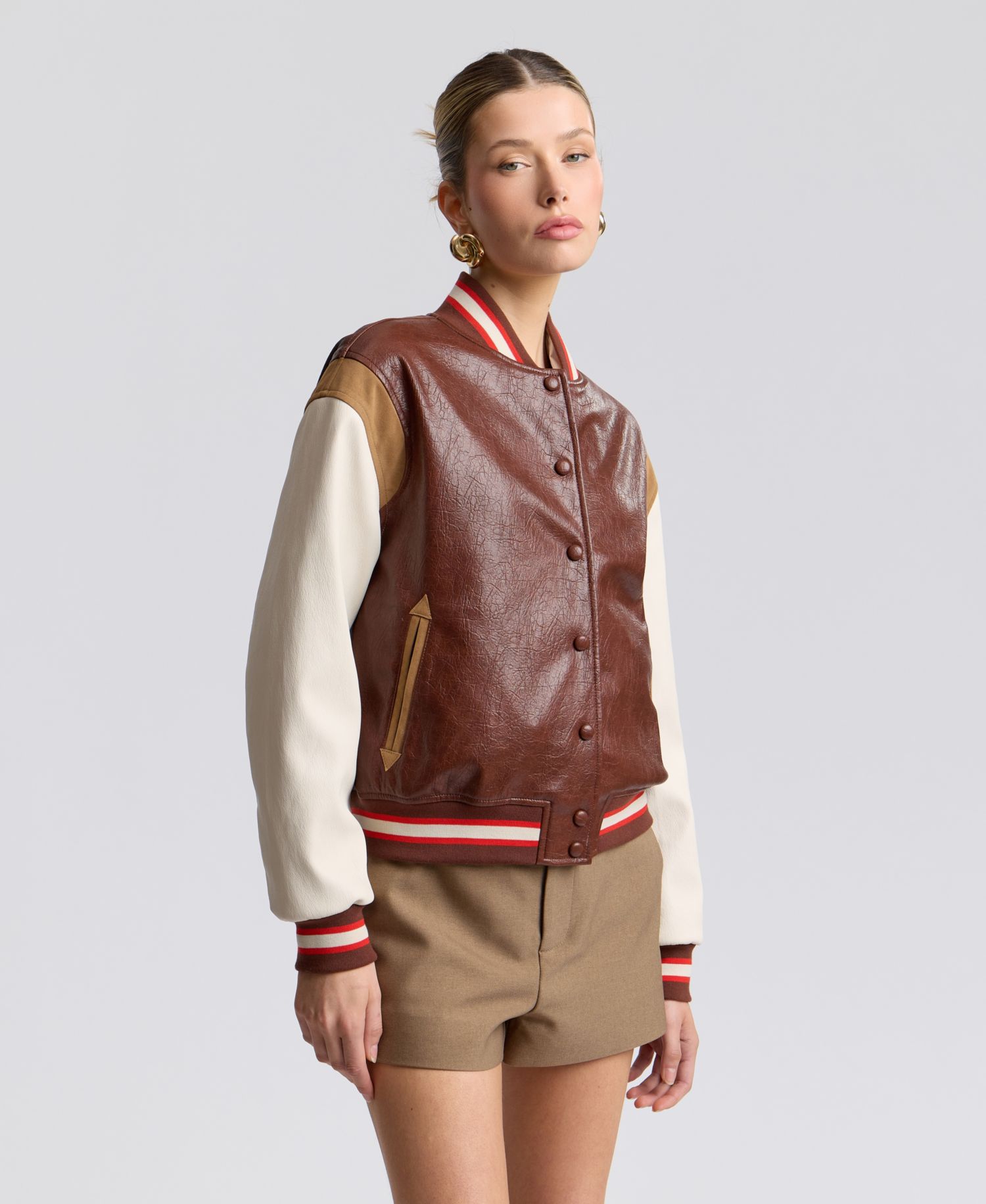 Women's Logo Varsity Colorblock Jacket