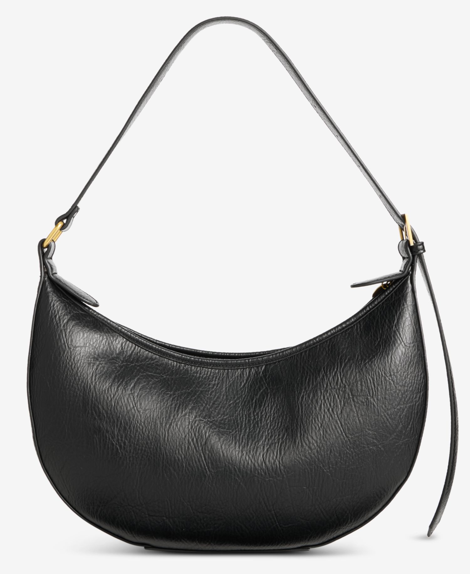 Braided-Edge Crescent Bag