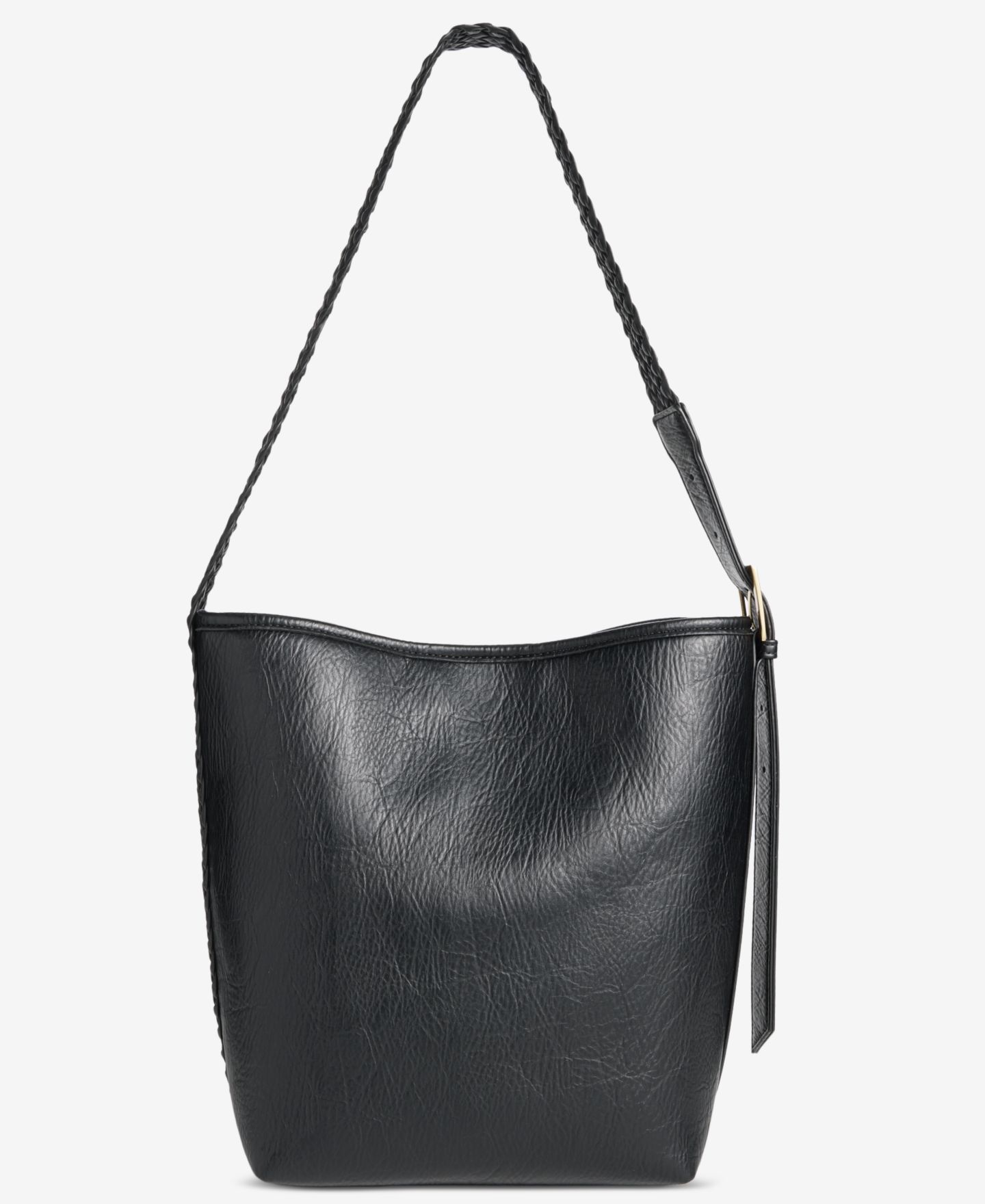 Женская сумка Style & Co Braided-Edge Soft Bucket, цвет: Чёрный — фото 7