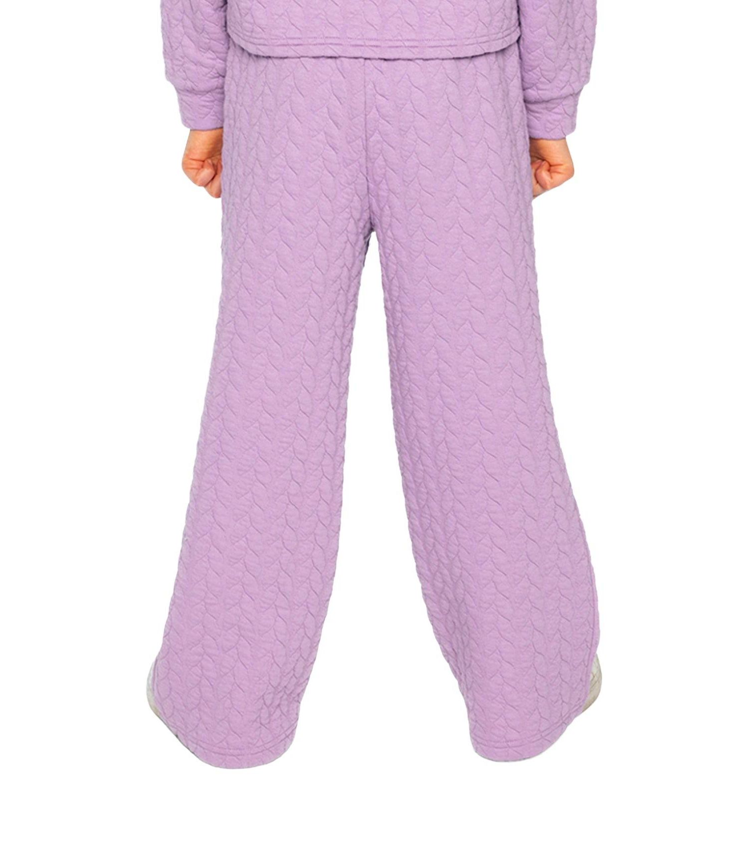 Big Girls Wide Leg Jacquard Pants