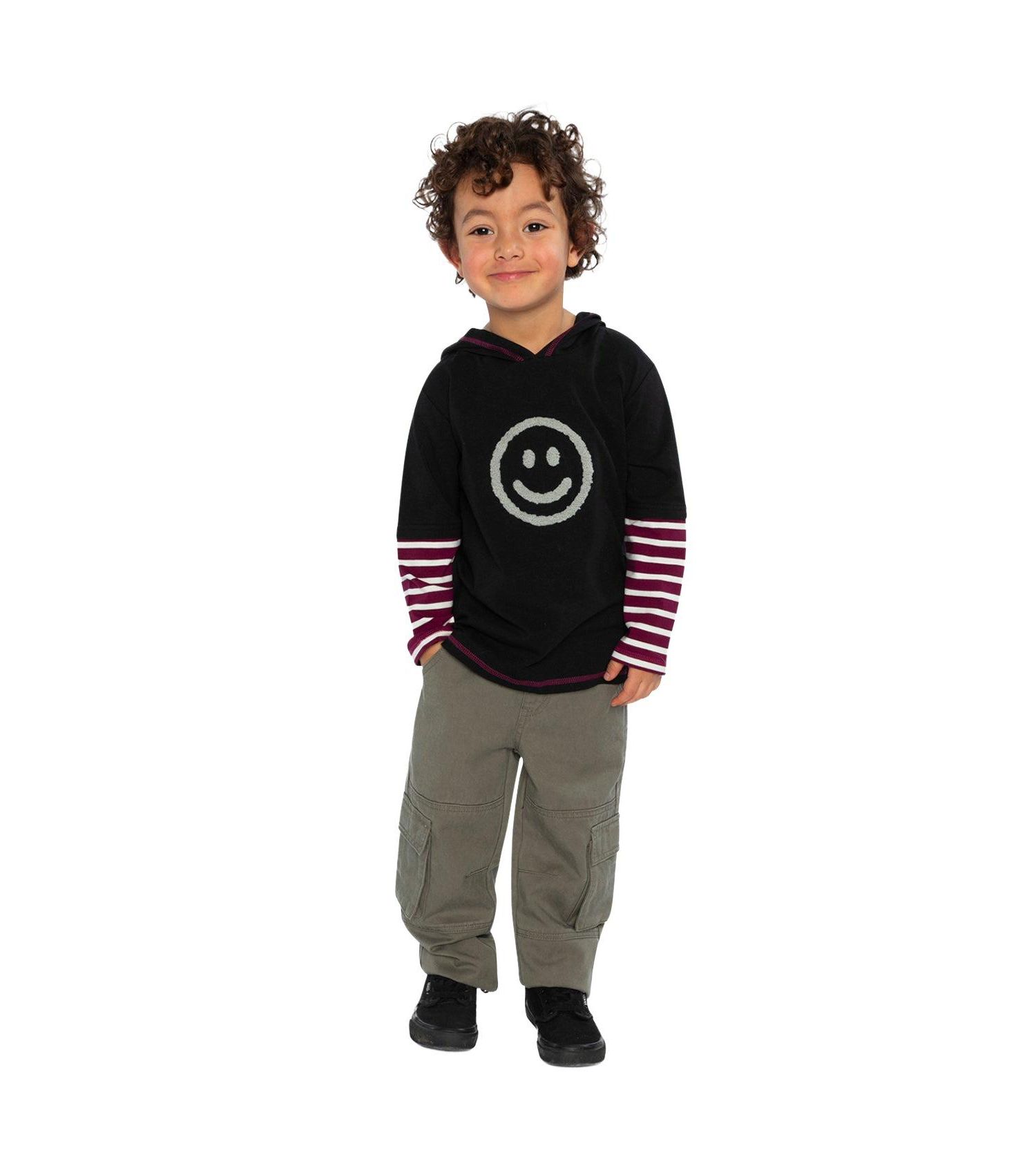 Little Boys Twill Pants with Cargo Pockets