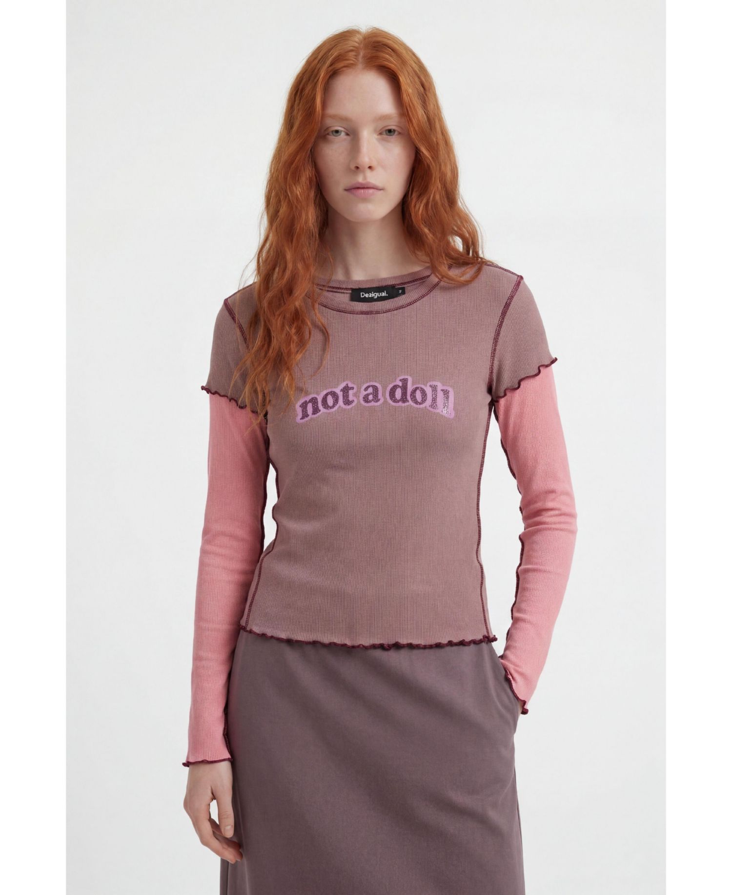 Women's T-shirt not a doll