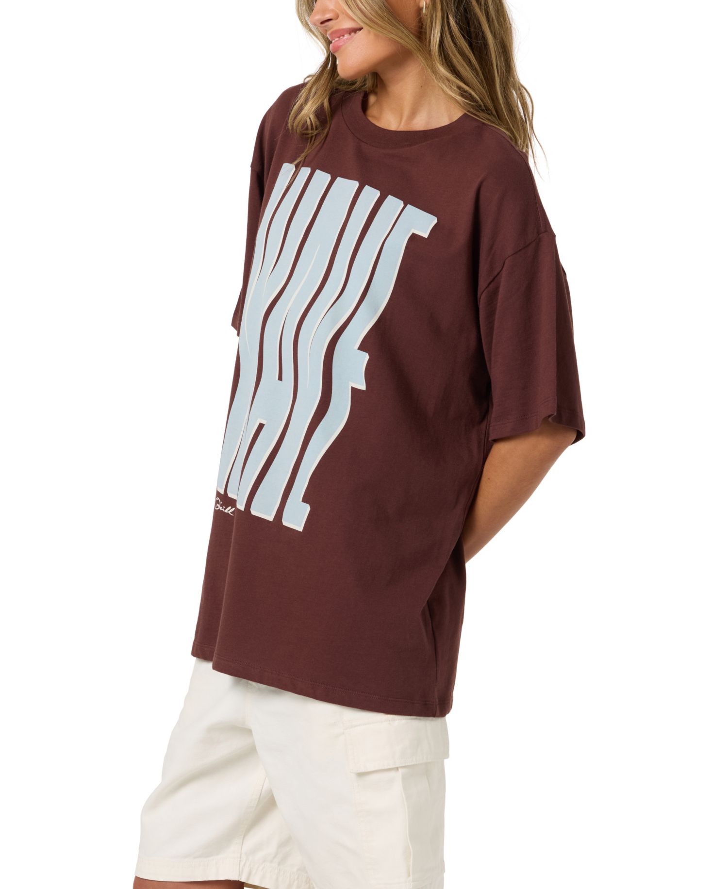 Women's Wave Oversized Graphic T-Shirt