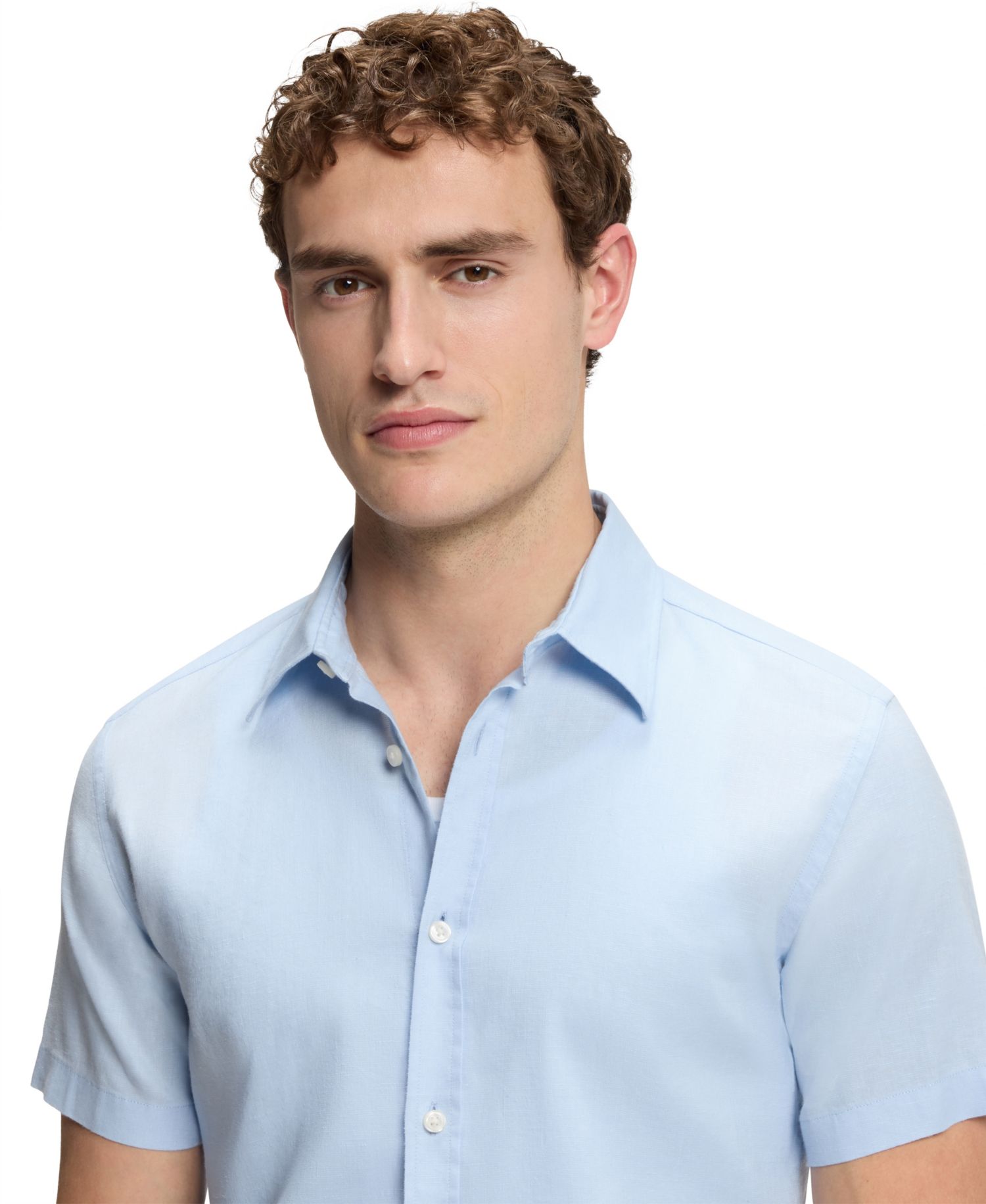 BOSS by Men's Stretch Linen Slim-Fit Shirt