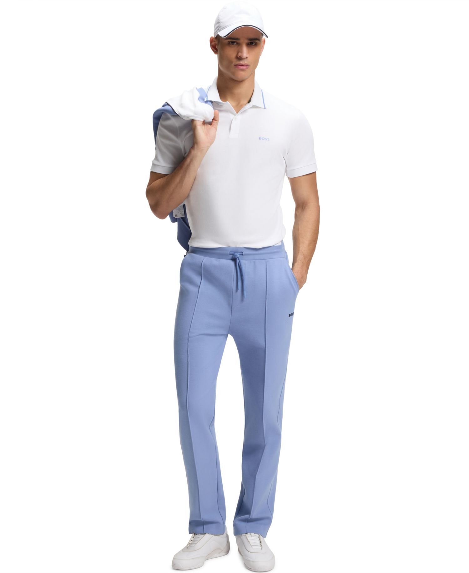 Men's Interlock Cotton Paddy Slim-Fit Polo Shirt