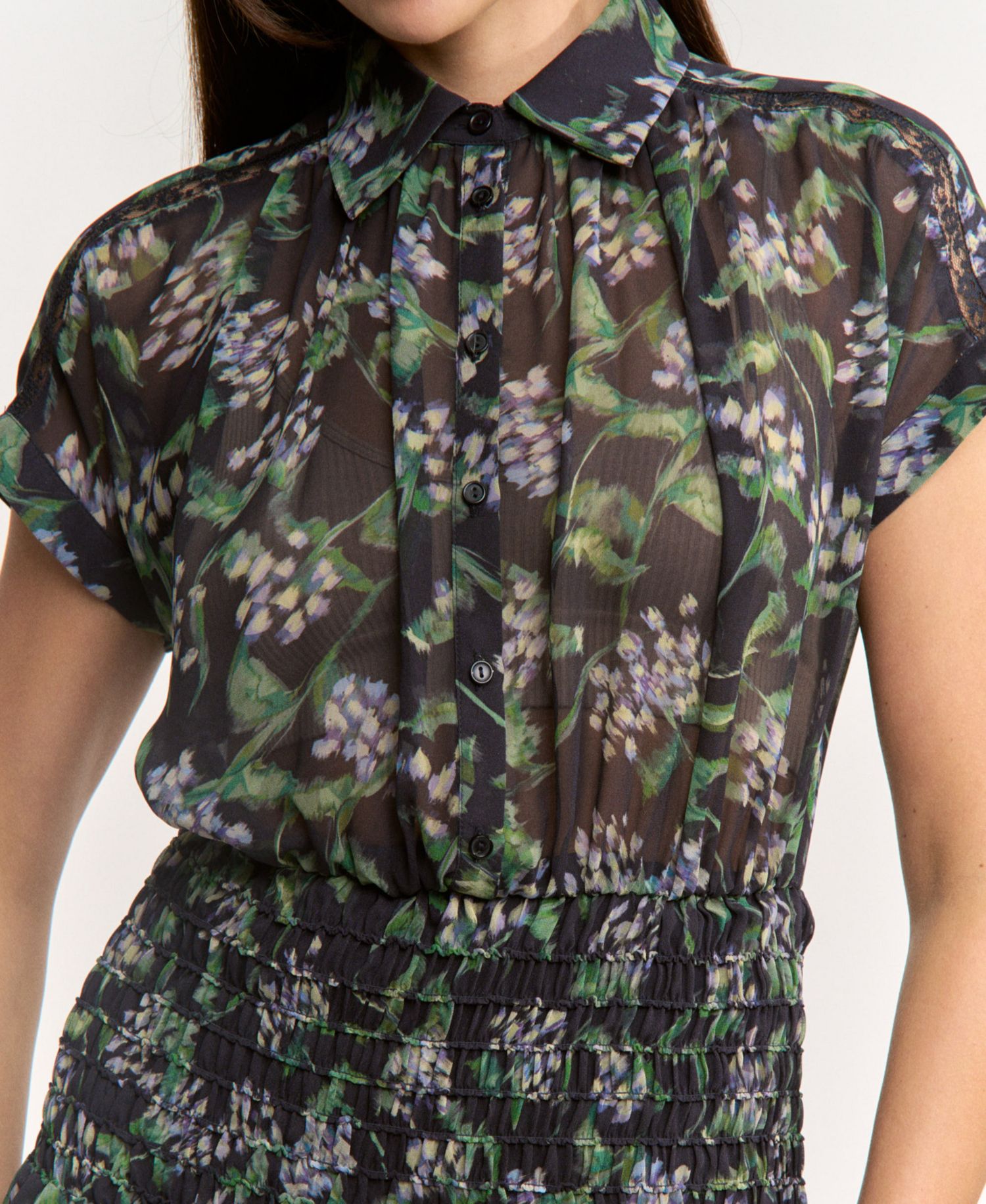Women's Lindsey Collared Button-Front Mini Dress
