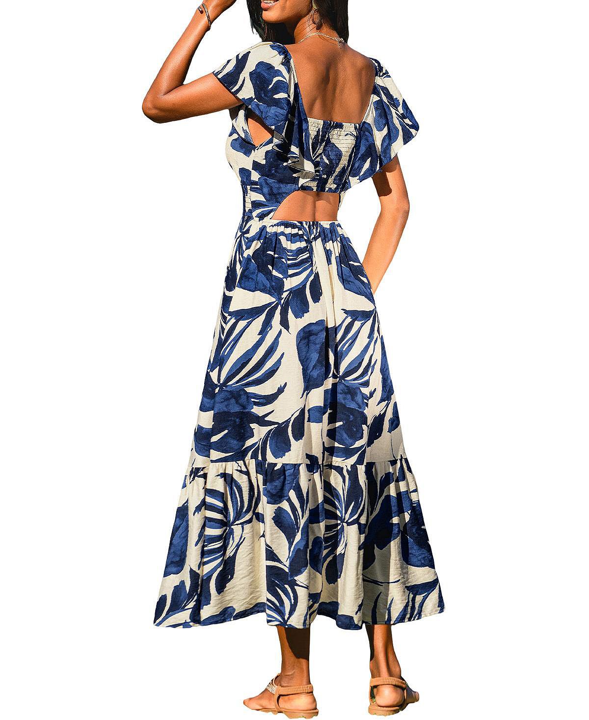 Cupshe Women's One Tropical Maxi Beach Dress view 3 — MAYCSS fashion products