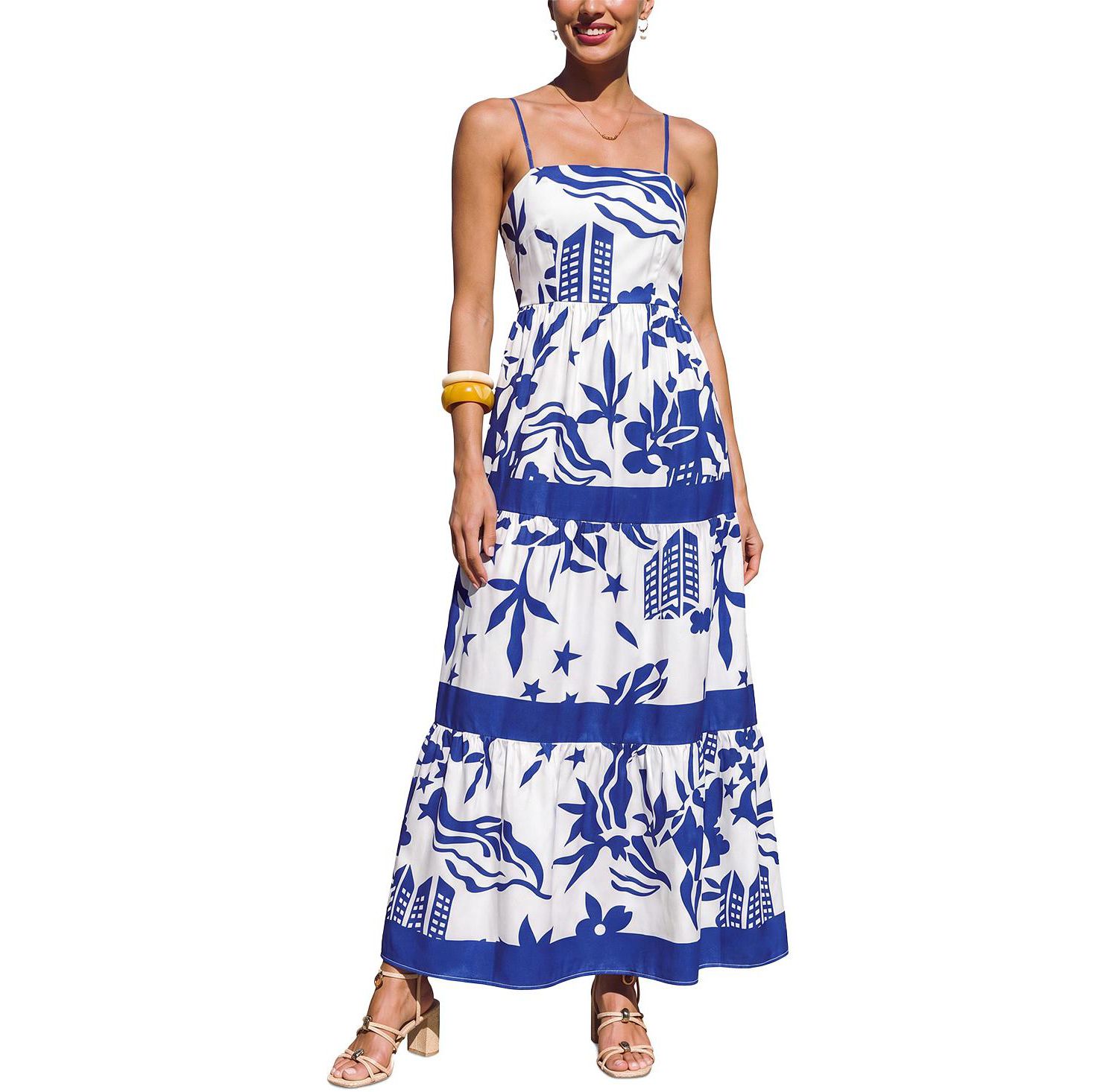 Women's Heating Up Tropical Maxi Beach Dress
