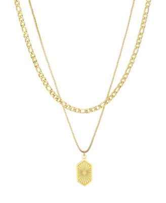 Tarnish Resistant Gold Set of 2 Necklace