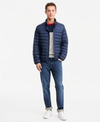 Men's Unhooded Packable Jacket