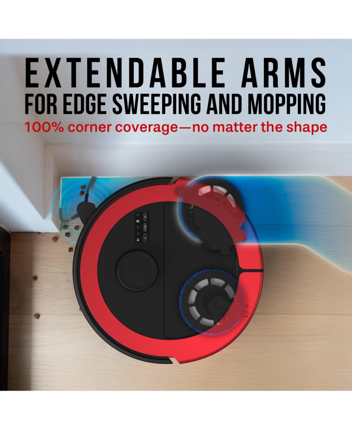 bObsweep Maxim All-in-One Robot Vacuum, 22 kPa Suction, Auto-Lift Spin Mops