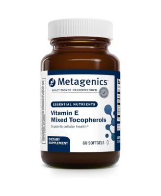 Vitamin E Mixed Tocopherols High Potency Antioxidant Supplement with Alpha and Gamma Tocopherols Supports Heart, Immune 60 Softgels