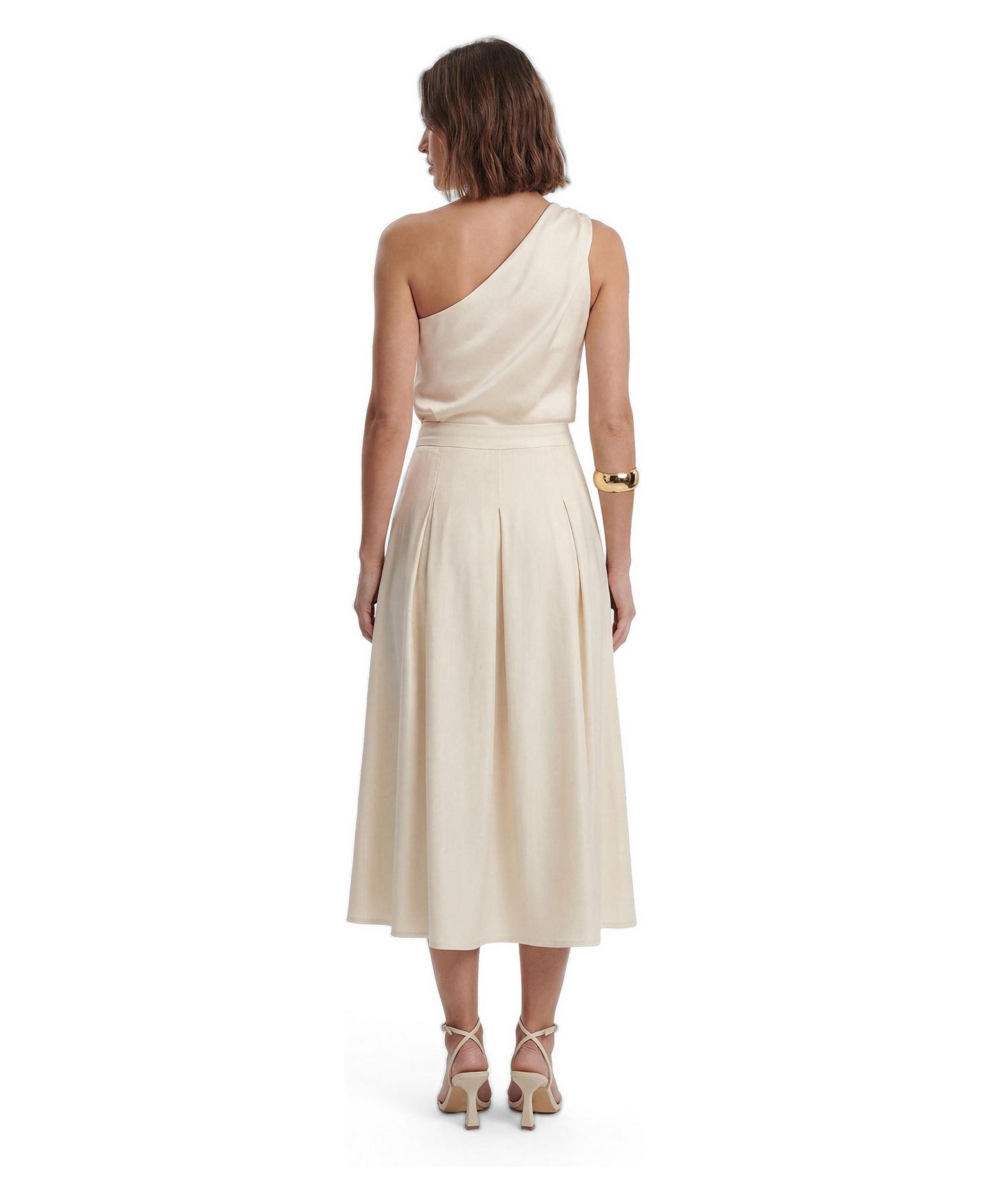 Women's Satin One Shoulder Top