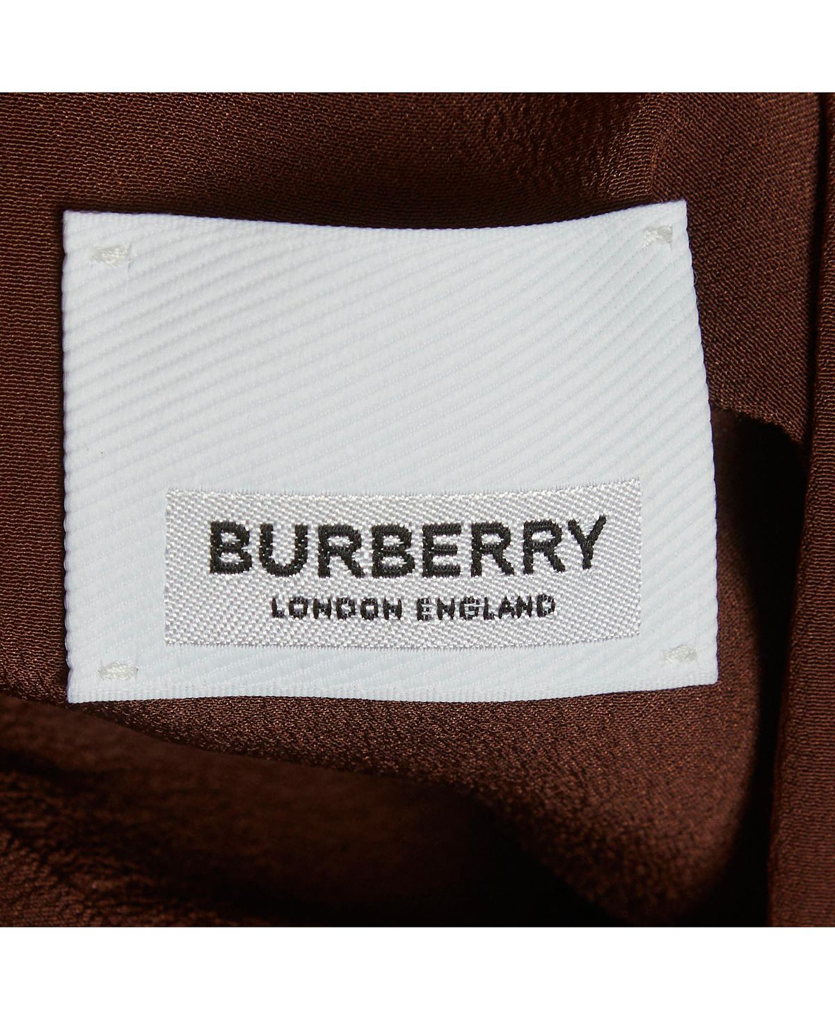 Pre-Owned Burberry Women's Crepe Neck-Tie Blouse view 6 — MAYCSS fashion products