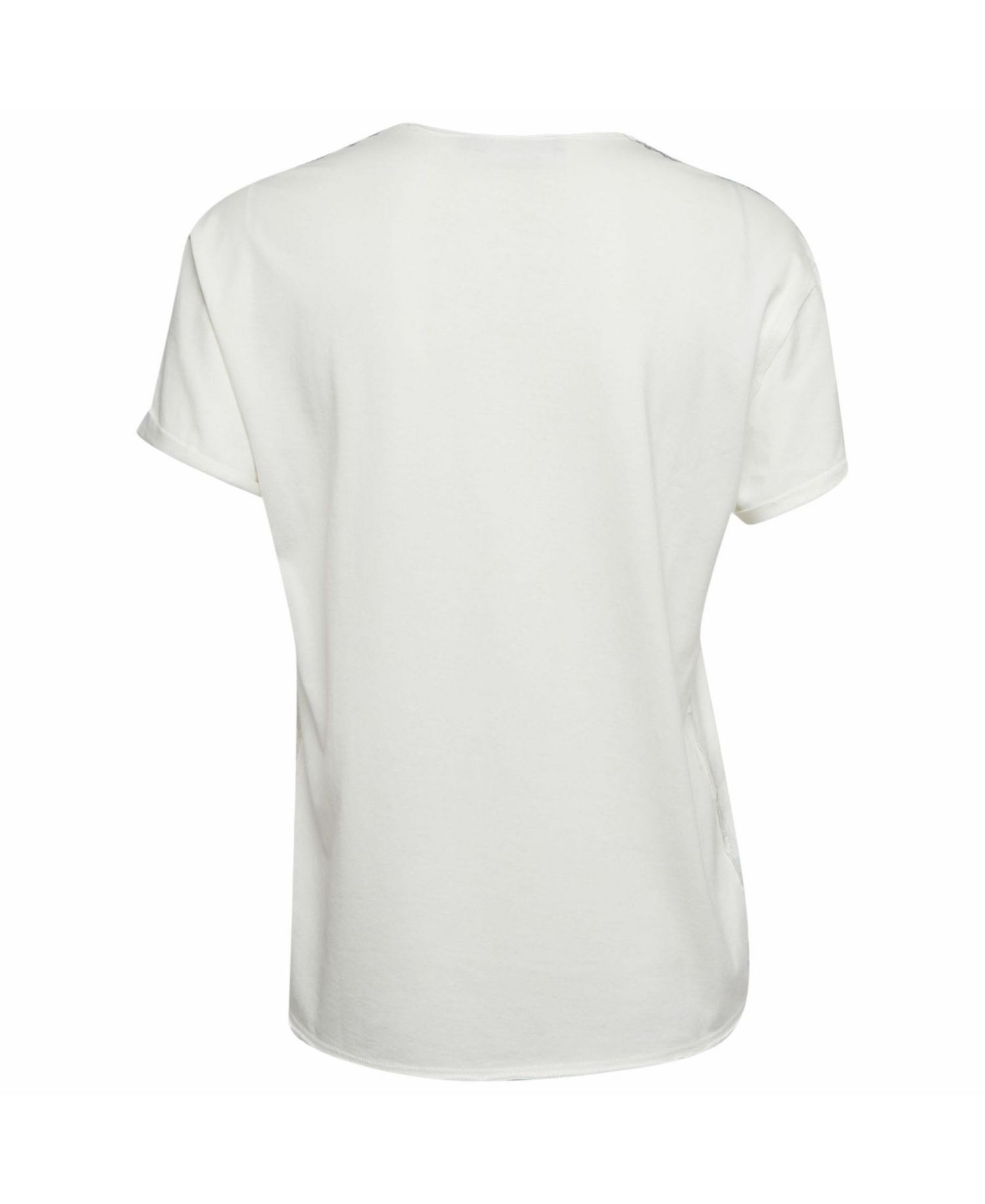 Women's Madonna Print Jersey and Satin T-Shirt