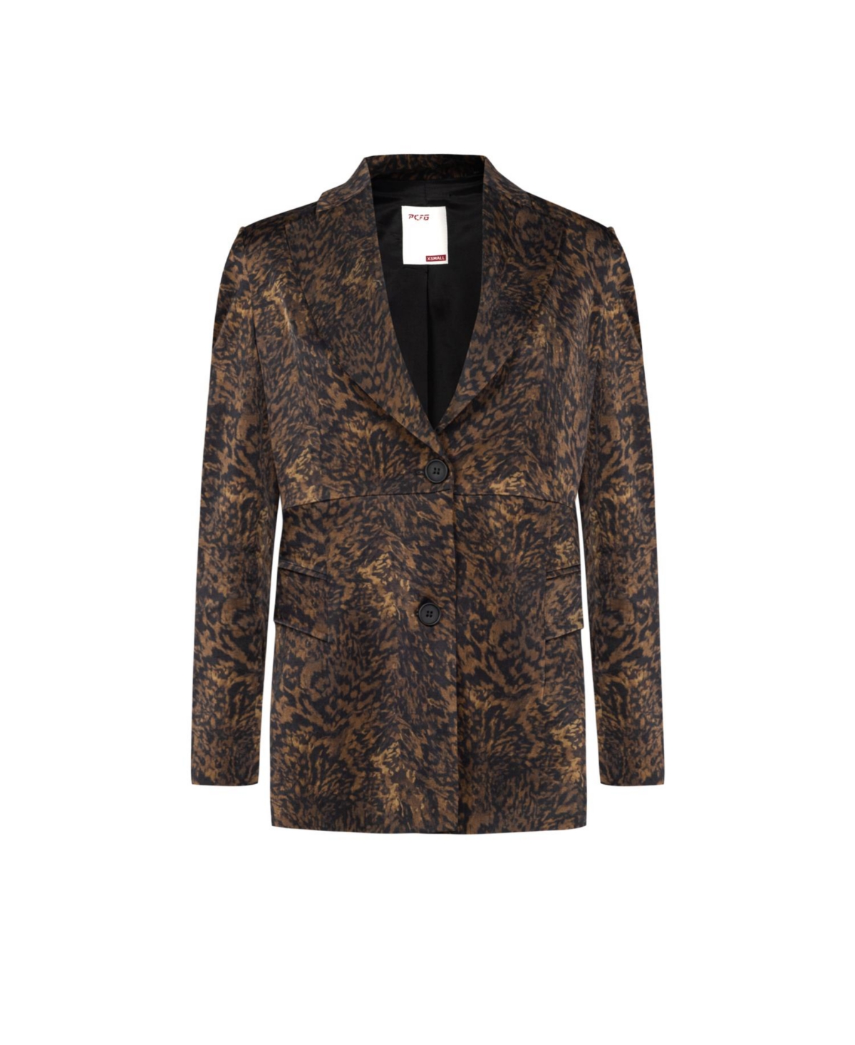 Pcfg Women's Kangaroo Leopard Print Blazer