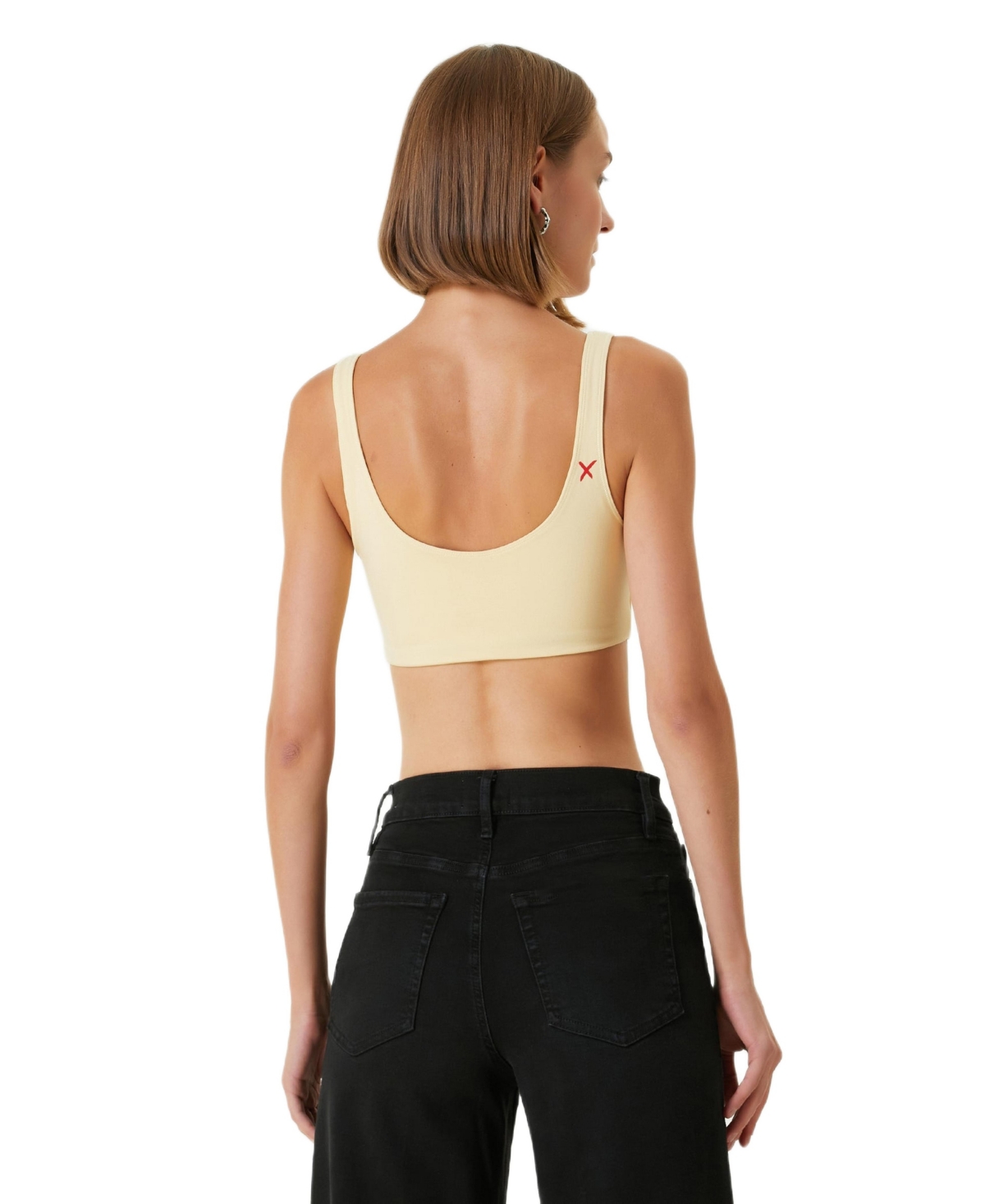 Pcfg Women's Cotton-Blend Wire-Free Yoga Bra