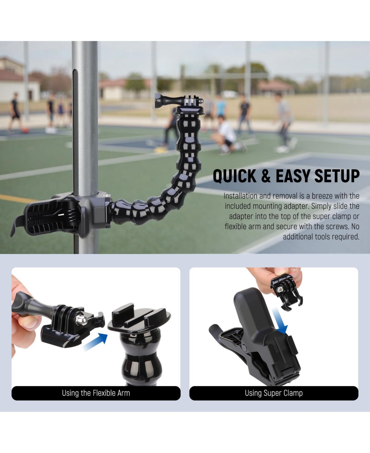Neewer Gp-80 Camera Mounting Accessory for select GoPro, Dji and Insta360 action cameras