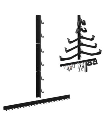 Lat Pulldown Bar Wall Mount Storage Rack Cable Attachment Organizer Home Gym Equipment Holder