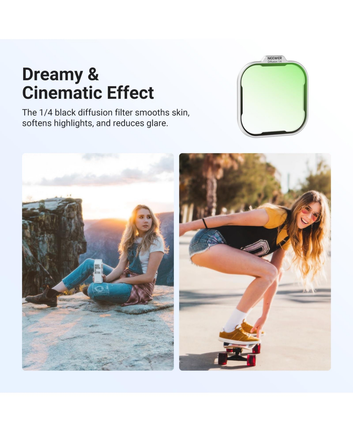 Neewer PA133 Camera Lens Accessory with ND8 for select iPhone models